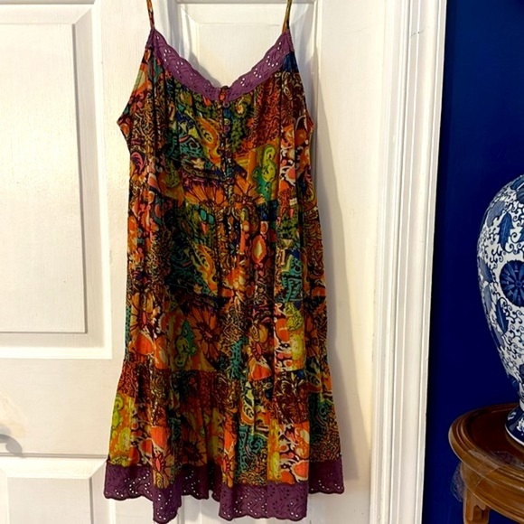 Women’s Urban Outfitters Urban Hanna Celia Tiered Dress Size Large - Picture 6 of 13